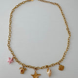 Gold Madeline Charm Necklace