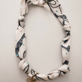 Gold Kenzie Bow Scarf Necklace