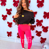 BIRDIE Melt Leggings in Hot Pink