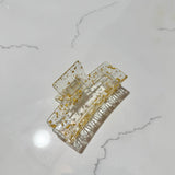 Gold Glitter Claw Clip