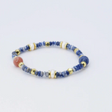 Ocean Waves Blue Beaded Bracelet