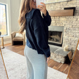Midnight Sailor Collar Piper Cardigan