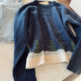 Navy Winter Woodland Sweater