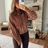 Washed Terracotta Utility Jacket
