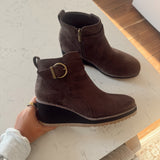 Chocolate Intuition Wedge Boot