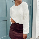 Here Forever Chocolate Corduroy Mini Skirt
