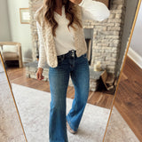 Risen Dark Wide Band Wide Leg Jeans