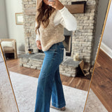 Risen Dark Wide Band Wide Leg Jeans