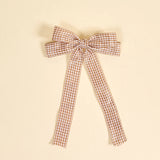 Tan Gingham Double Take Hair Bow