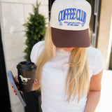 Brown Coffee Club Vintage Trucker Hat