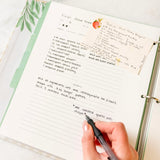 Beige Gingham Heirloom Recipe Book