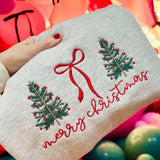 Merry Christmas Bow Trees Crew Preorder