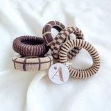 Checkered/Plaid/Stripes Seamless Hair Ties