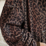 Cocoa Leopard Cozy Blanket Hoodie