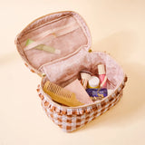 Maple Gingham Glam & Go Cosmetic Bag