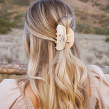 Ivory Preppy Bear Hair Claw Clip