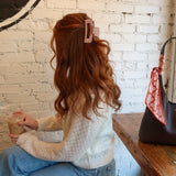 Maple Gingham Claw Clip