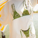 Green Paisley Bikini Tee
