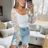 Delightful Duet Off White and Floral Bodysuit