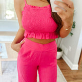 Blossoming Fuchsia Smocked Cami