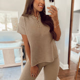 Days Go By Mocha Textured Sweater