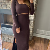 Vida Dark Chocolate Ribbed Contour Set