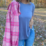 Izzy Candy Plaid Button-up