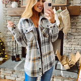 Brooklyn Charcoal Combo Plaid Shacket