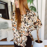 All Put Together Olive / Rust Button Up