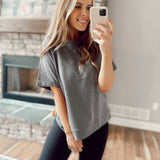 Making A Difference Charcoal Top