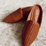 Johona Tan Woven Mule