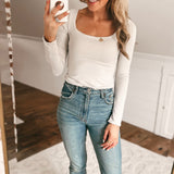 Sam Fog Square Neck Longsleeve Bodysuit