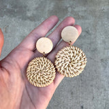 Beach Bonfire Circle Earrings