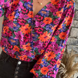 Just Be Beautiful Black Berry Blouse